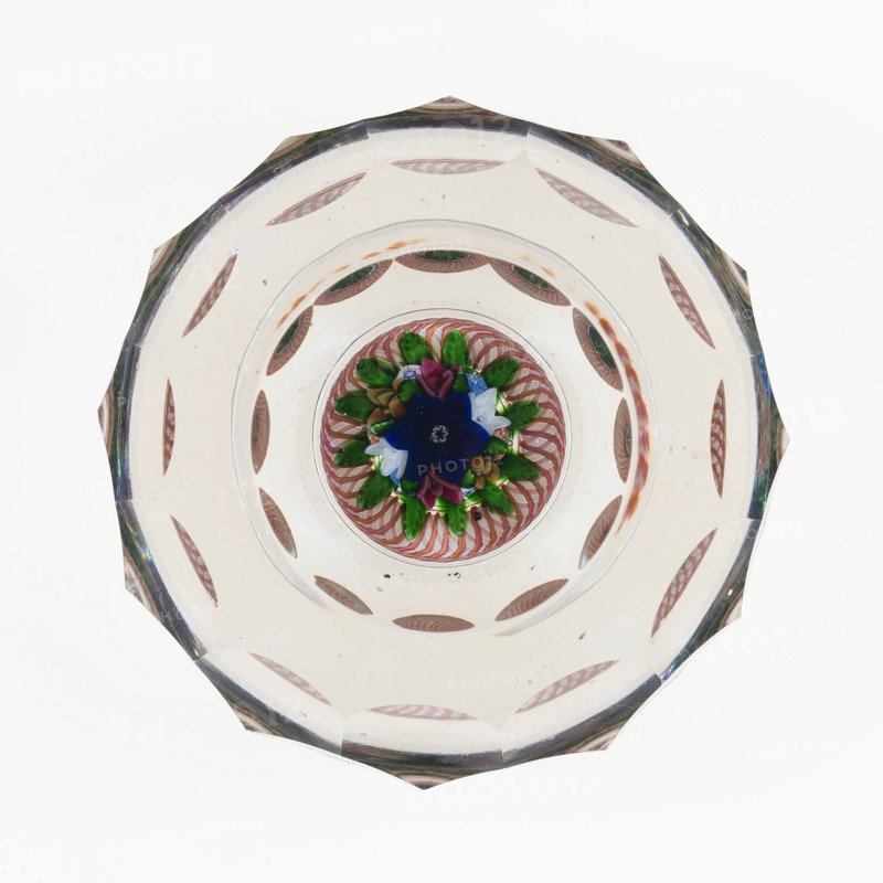 Paperweight, France, c. 1848-55. Creator: Saint-Louis Glassworks.