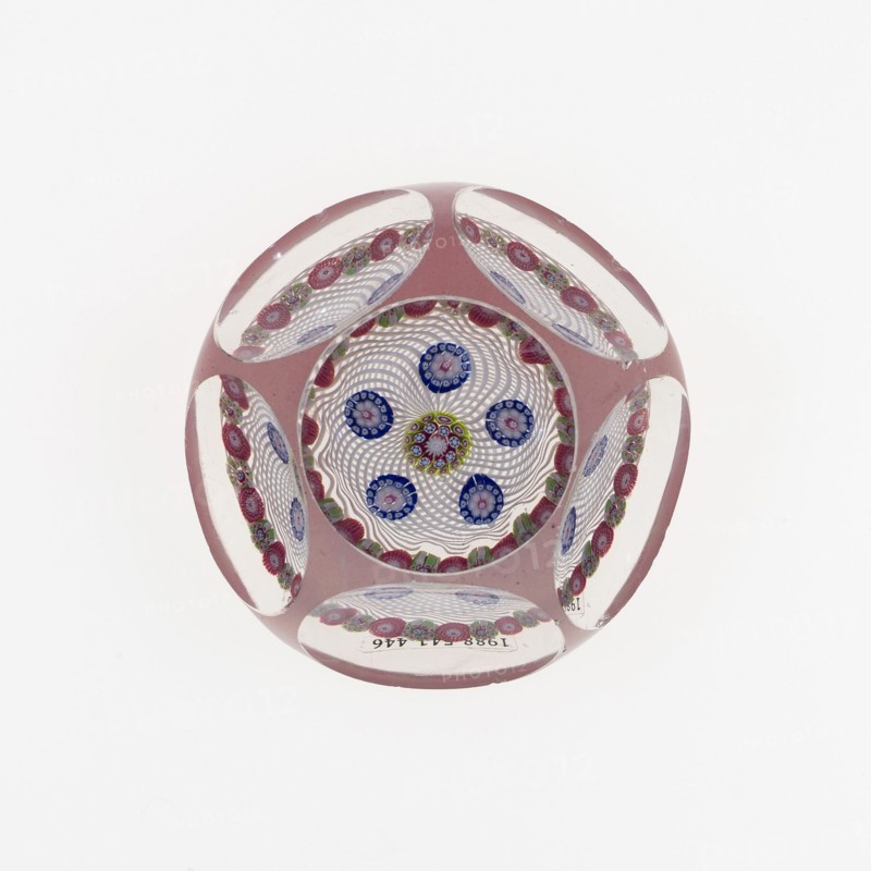 Paperweight, France, c. 1845-60. Creator: Saint-Louis Glassworks.