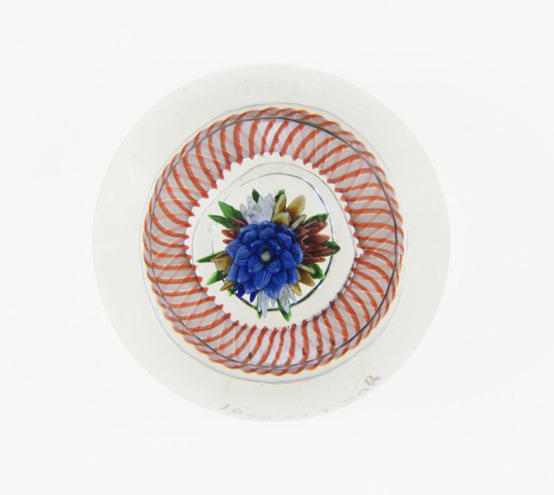 Paperweight, France, c. 1845-60. Creator: Saint-Louis Glassworks.