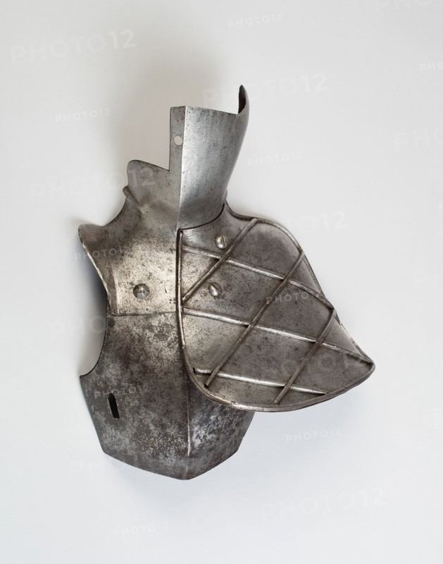 Reinforcing Breastplate Bevor, and Grandguard for the Joust, Augsburg, c. 1560. Creator: Unknown.