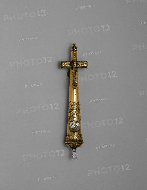 Combination Spanner-Primer Flask-Screwdriver with the Coat of Arms of the Haller von..., c. 1600. Creator: Unknown.