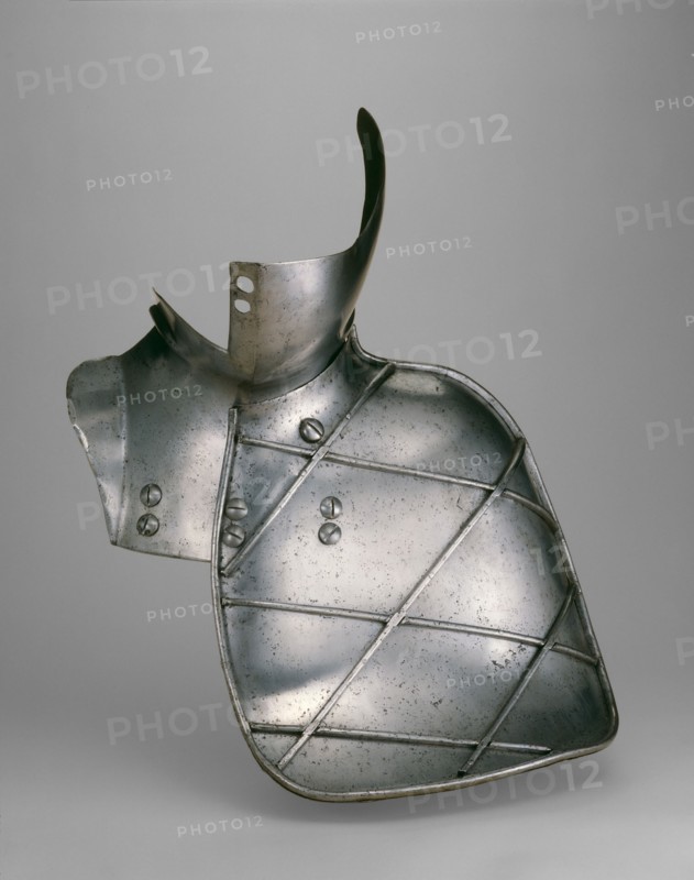 Reinforcing Bevor and Grandguard for the Joust, Augsburg, c. 1560. Creator: Unknown.
