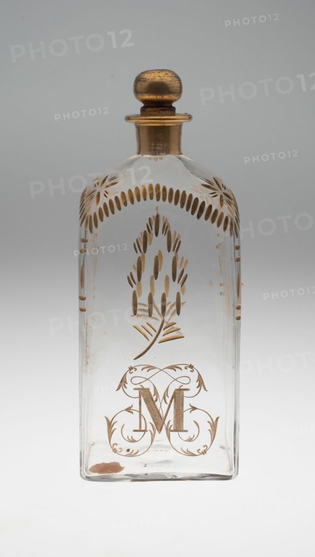 Tall Bottle with Stopper, Spain, c. 1771. Creator: Unknown.