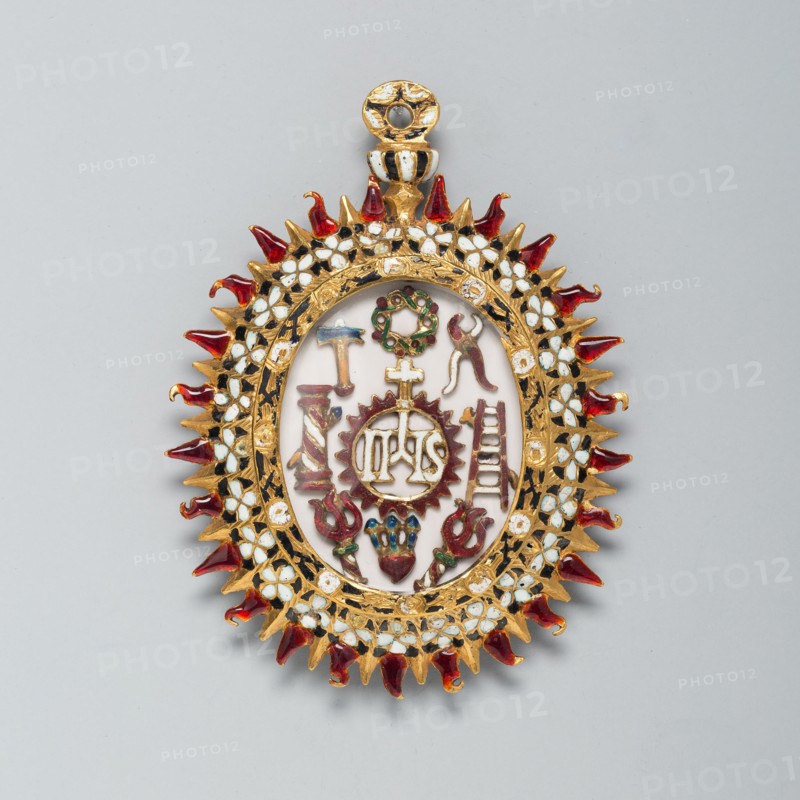 Double-Sided Pendant with Symbols of Christ and the Passion and Christ Among..., c1575-c1625. Creator: Unknown.