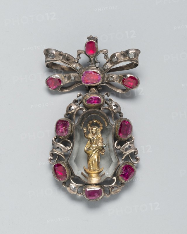 Pendant with the Virgin, Spain, c. 1650-c. 1700. Creator: Unknown.