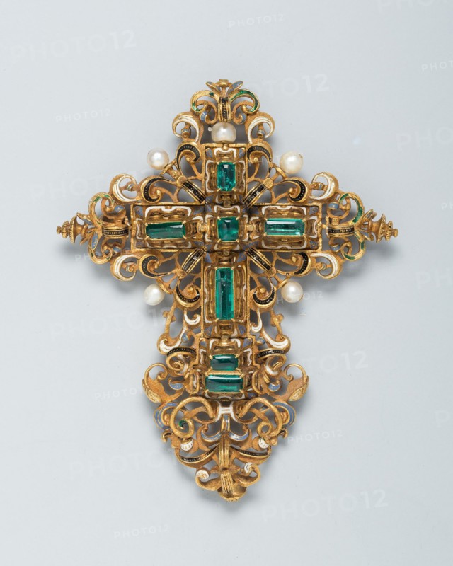 Pendant Cross, Spain, c. 1575-c. 1625. Creator: Unknown.