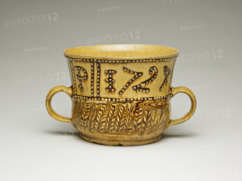 Cup, Staffordshire, 1724. Creator: Staffordshire Potteries.