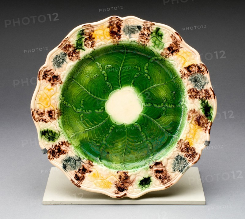 Plate, Staffordshire, 1760/75. Creator: Staffordshire Potteries.