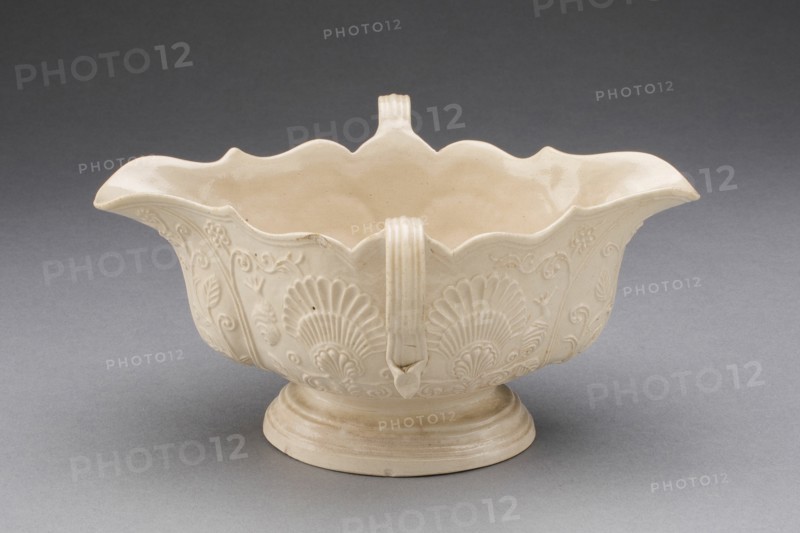 Sauceboat, Staffordshire, 1750/59. Creator: Staffordshire Potteries.