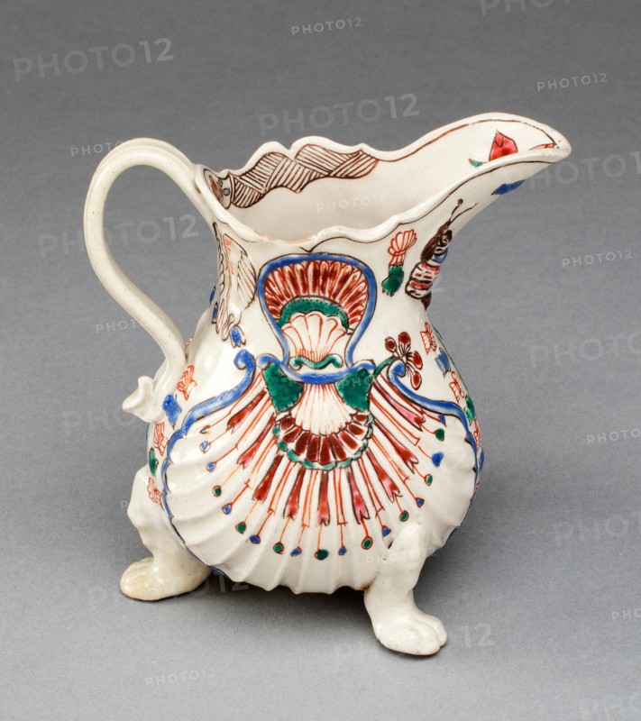 Creamer, Staffordshire, c. 1760. Creator: Staffordshire Potteries.