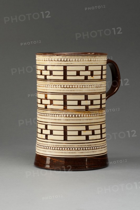 Tankard, Staffordshire, 1760/1800. Creator: Staffordshire Potteries.