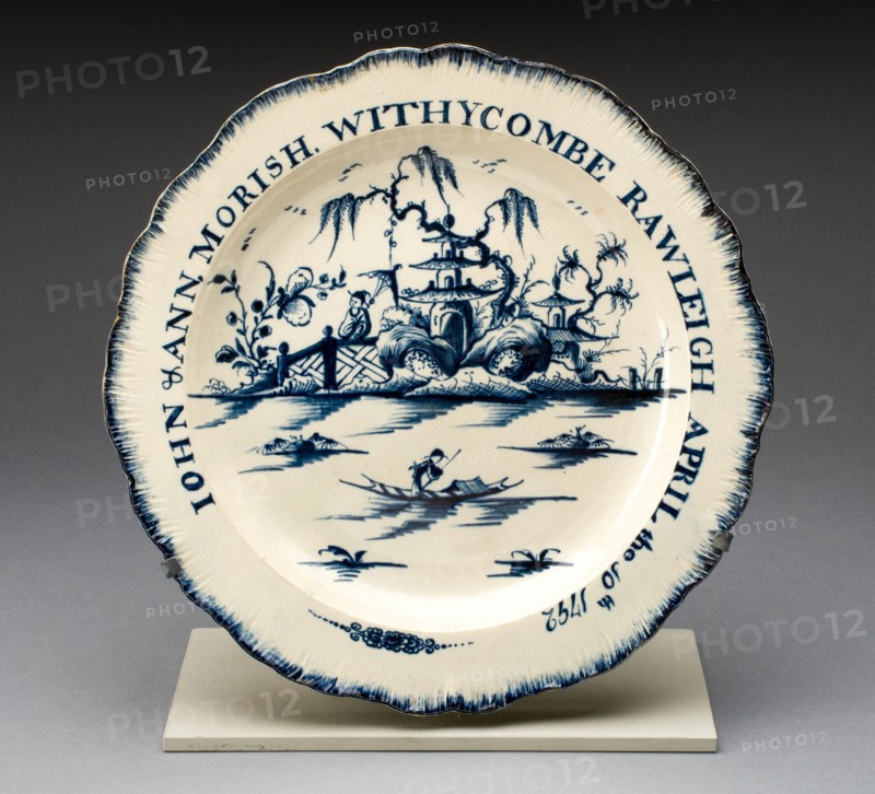 Plate, Staffordshire, 1792. Creator: Staffordshire Potteries.