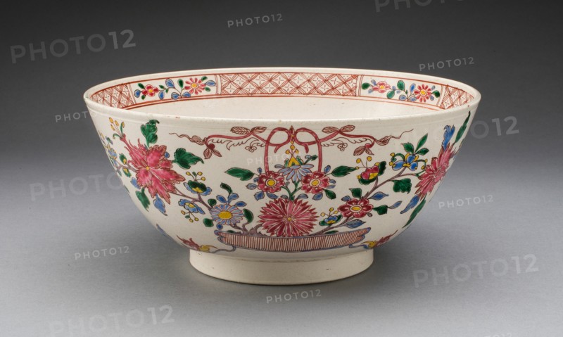 Bowl, Staffordshire, c. 1760. Creator: Staffordshire Potteries.
