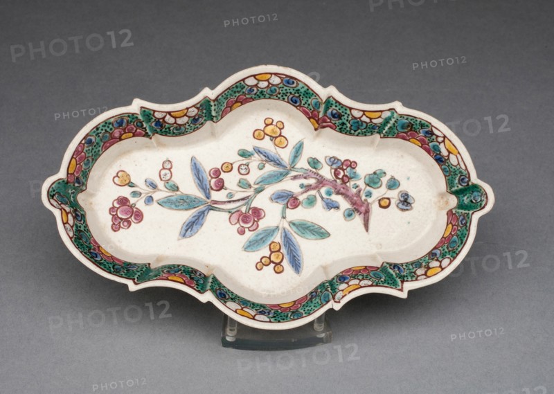 Spoon Tray, Staffordshire, 1750/60. Creator: Staffordshire Potteries.