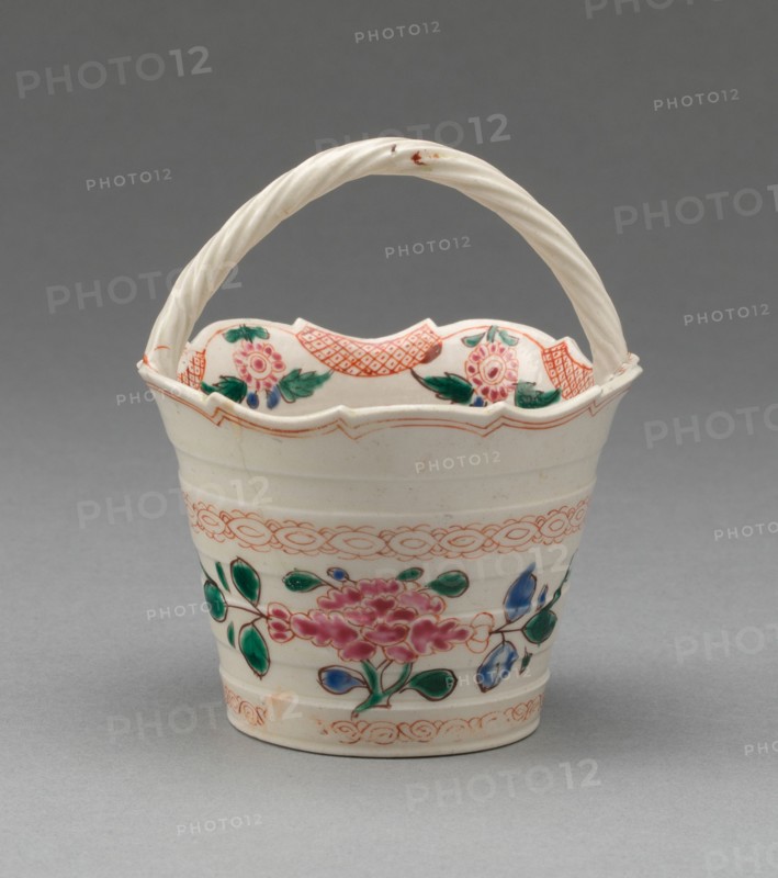 Basket, Staffordshire, 1750/65. Creator: Staffordshire Potteries.