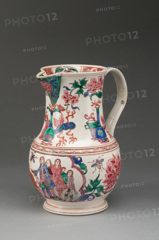 Jug, Staffordshire, c. 1760. Creator: Staffordshire Potteries.