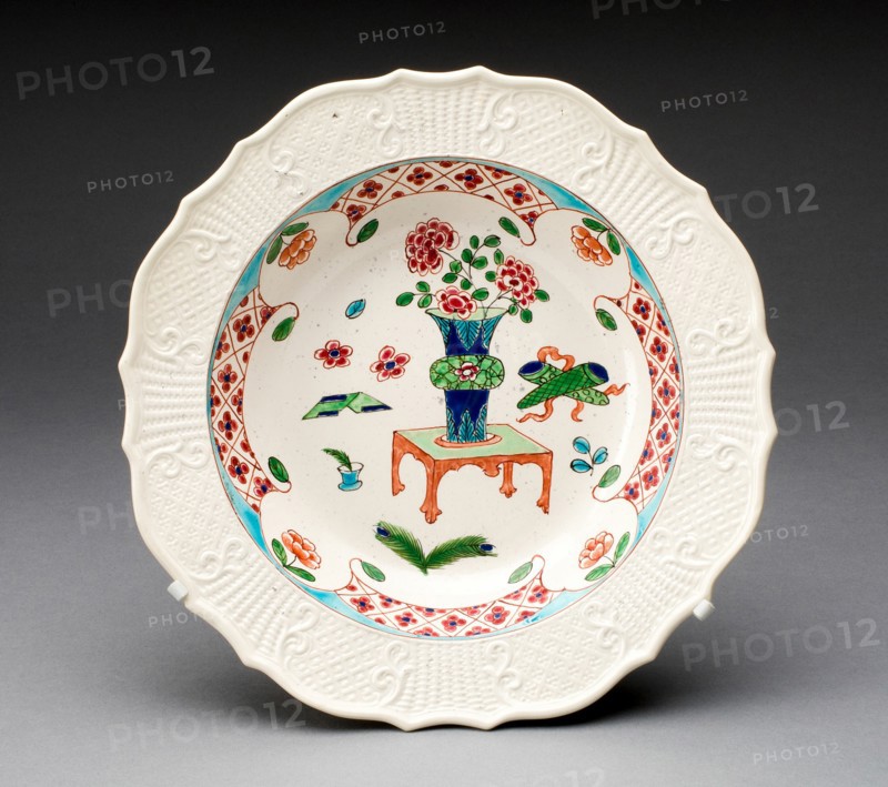 Plate, Staffordshire, 1760/69. Creator: Staffordshire Potteries.