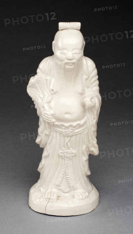 Figure of a Sage, Staffordshire, c. 1750. Creator: Staffordshire Potteries.