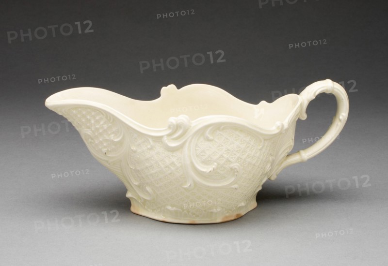 Sauceboat, Burslem, 1750/60. Creator: Wedgwood.