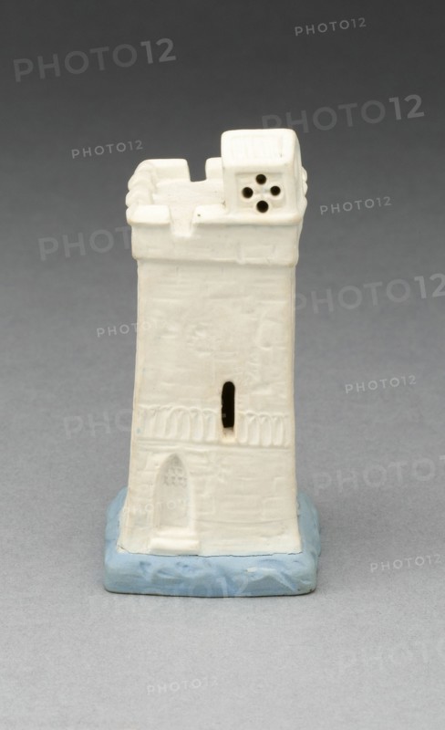 Chess Piece: Rook, Burslem, 19th century. Creator: Wedgwood.