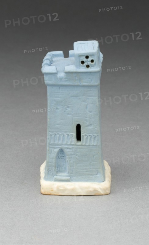 Chess Piece: Rook, Burslem, 19th century. Creator: Wedgwood.