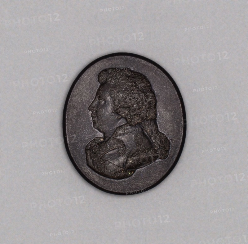 Intaglio with Bust of a Man, Burslem, Late 18th century. Creator: Wedgwood.