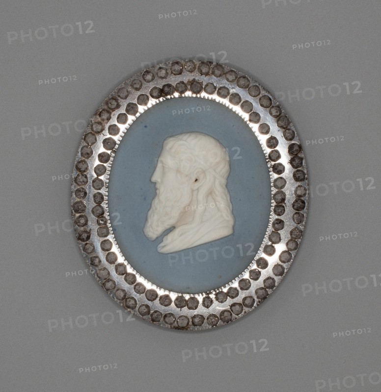 Medallion with Plato, Burslem, Late 18th century. Creator: Wedgwood.