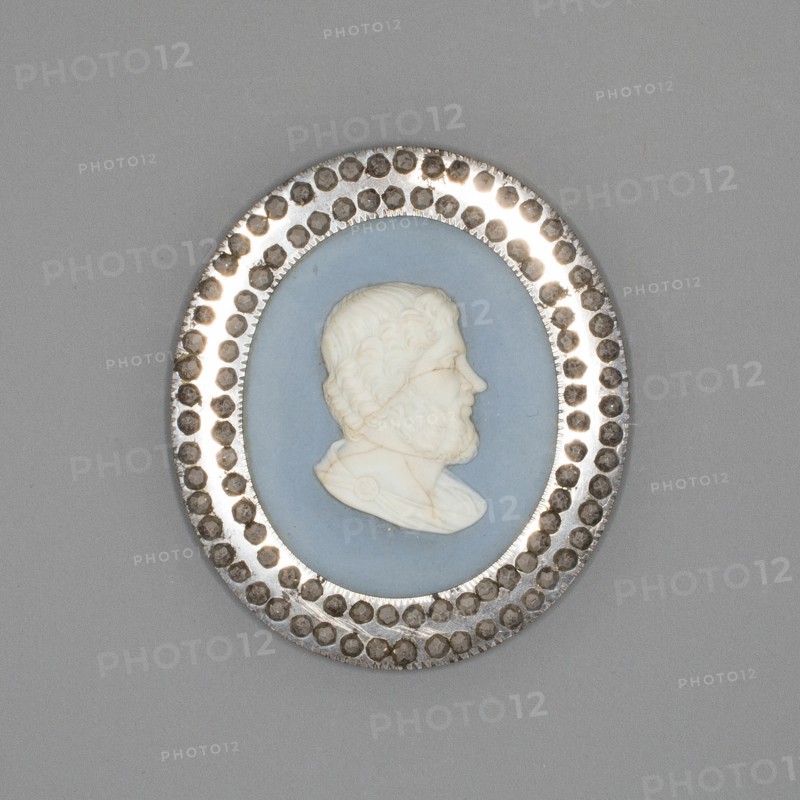 Medallion with Aristippus, Burslem, Late 18th century. Creator: Wedgwood.