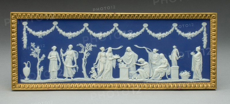 Plaque with Sacrifice to Ceres, Burslem, Possibly mid-19th century. Creator: Wedgwood.