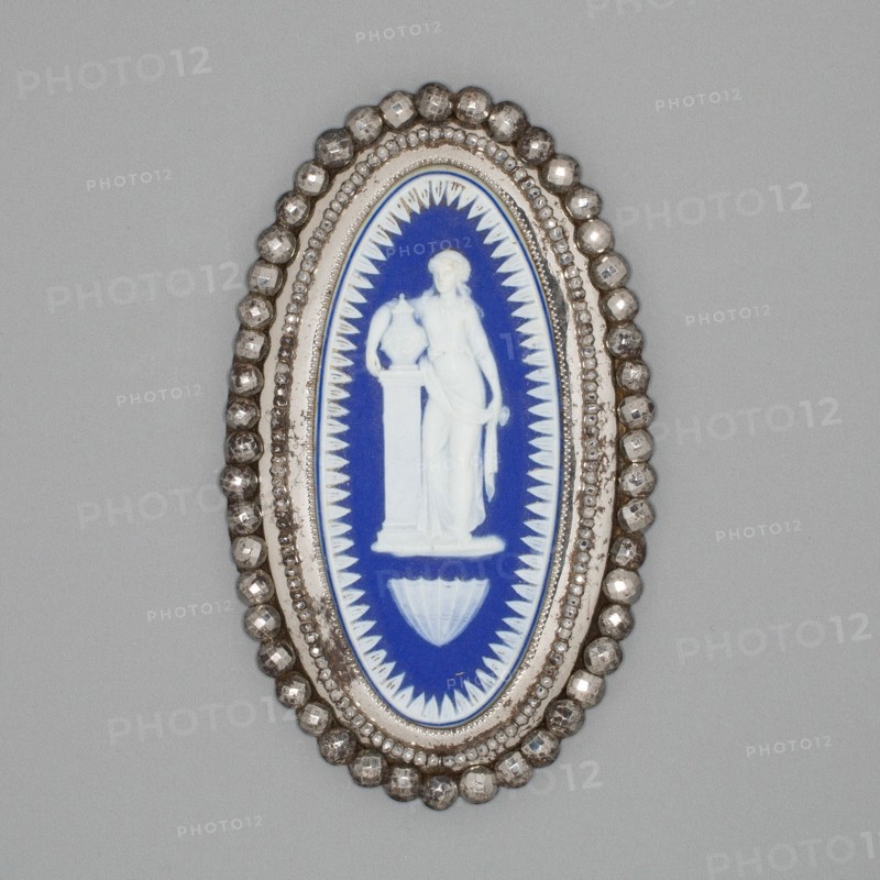 Buckle Medallion (part of buckle), Burslem, Late 18th century. Creator: Wedgwood.