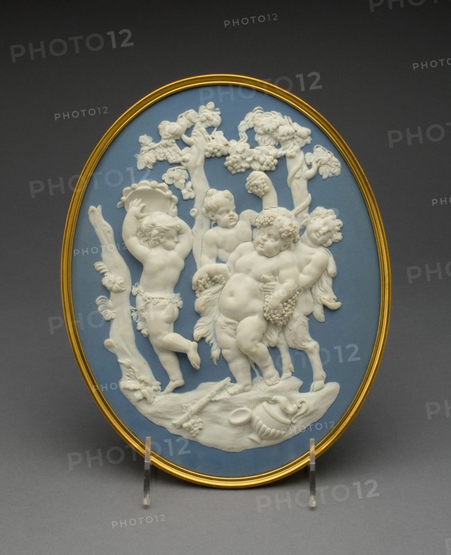 Plaque with Bacchus, Fauns, and Silenus, Burslem, 1769/80. Creator: Wedgwood.