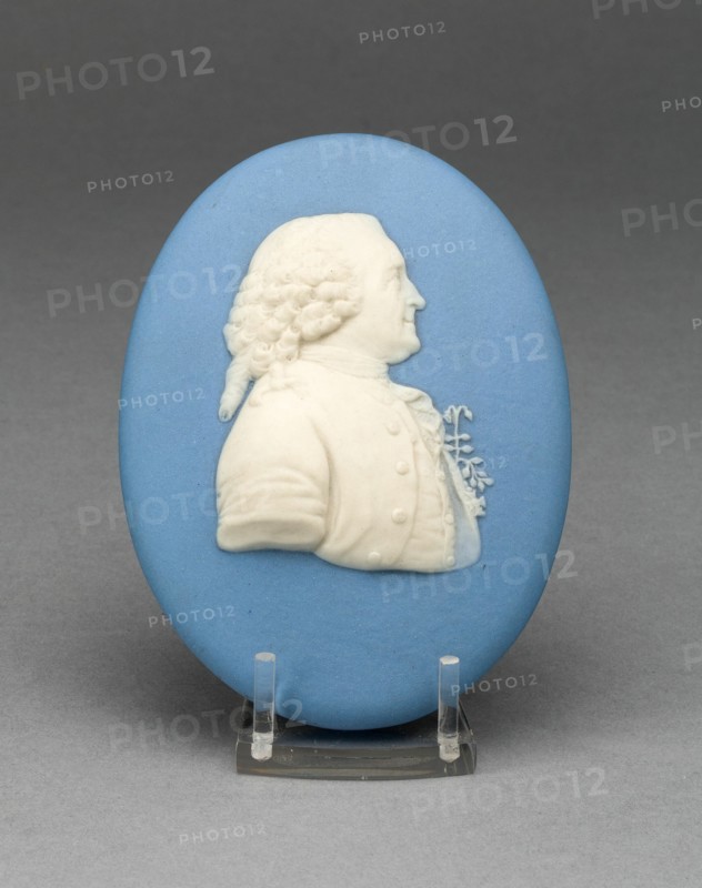 Medallion with Portrait of Carolus Linnaeus, Burslem, 1800/25. Creator: Wedgwood.