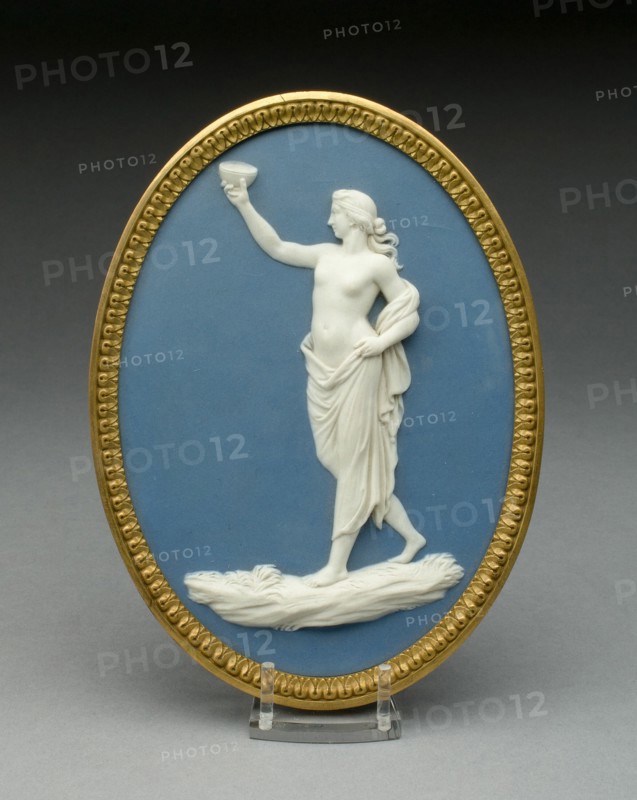 Plaque with Bacchanalian Figure, Burslem, 1769/80. Creator: Wedgwood.
