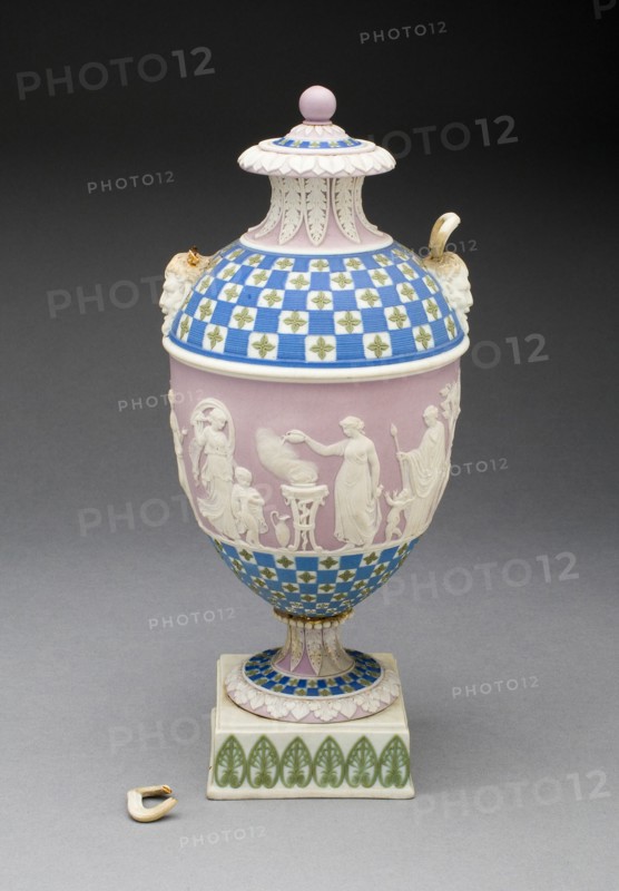 Vase with Sacrifice to Ceres, Burslem, c. 1800. Creator: Wedgwood.