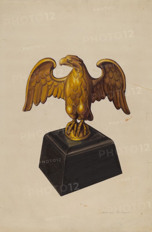 Door Stop: Eagle, 1935/1942. Creator: Arthur Matthews.