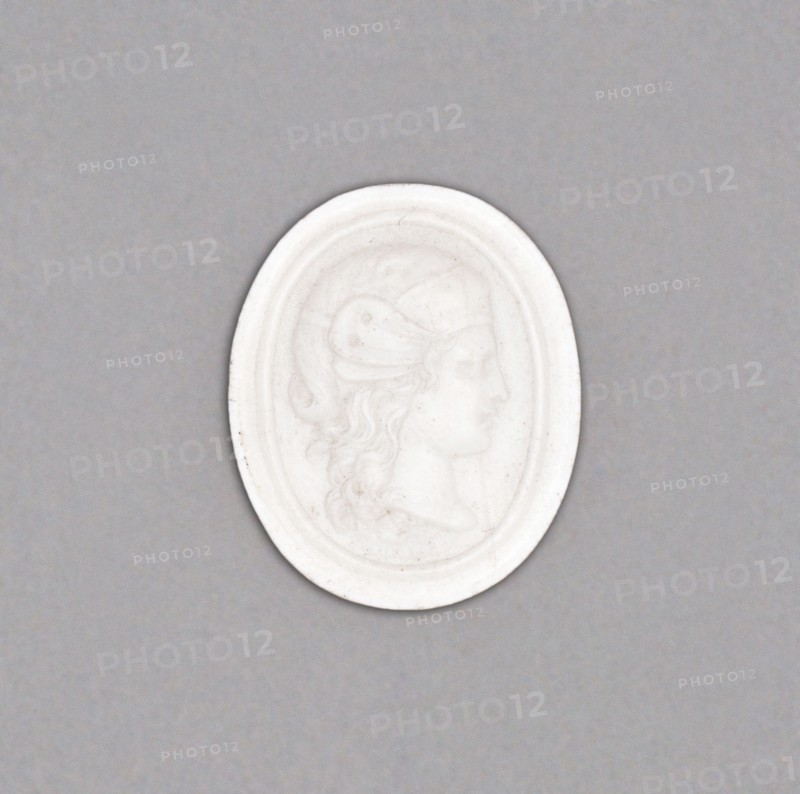 Cameo with Hercules, Burslem, Late 18th century. Creator: Wedgwood.