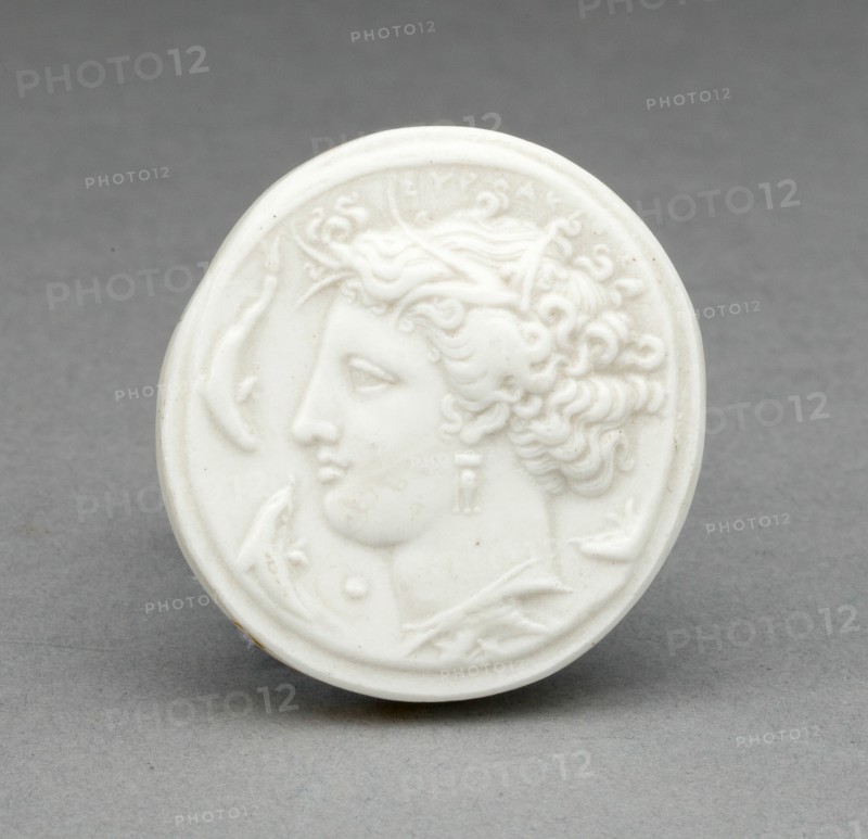Medallion with Arethusa, Burslem, Early 19th century. Creator: Wedgwood.