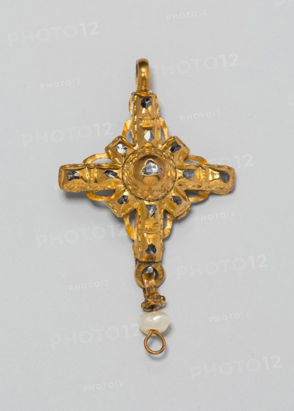 Pendant Cross, Spain, c. 1650-c. 1700. Creator: Unknown.