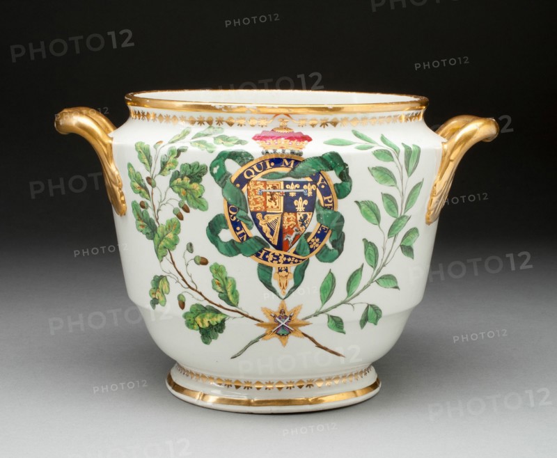 Wine Cooler from the Duke of Clarence Service, Worcester, 1789/90. Creator: Royal Worcester.