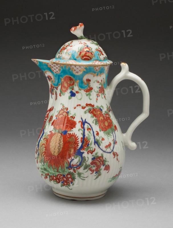 Coffee Pot, Worcester, c. 1775. Creator: Royal Worcester.