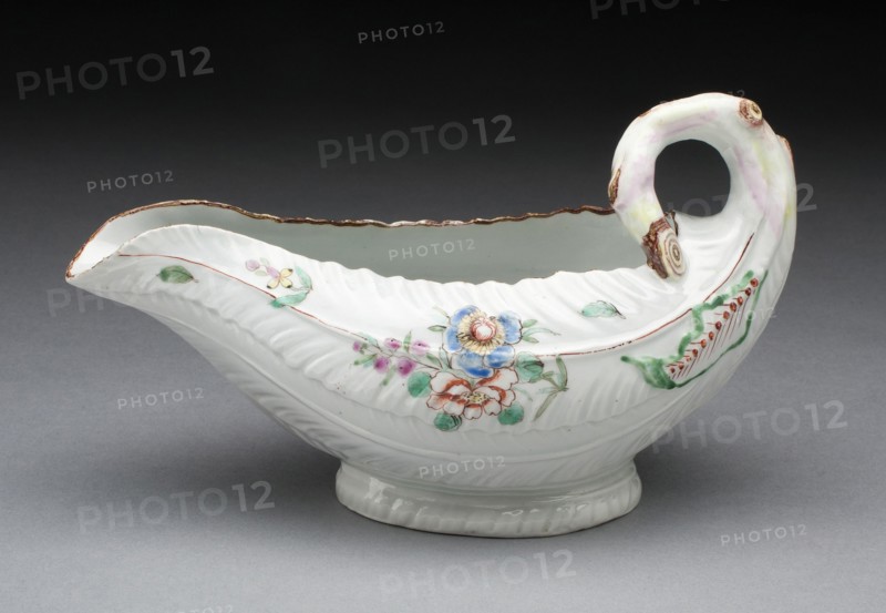 Sauceboat, Worcester, c. 1755. Creator: Royal Worcester.