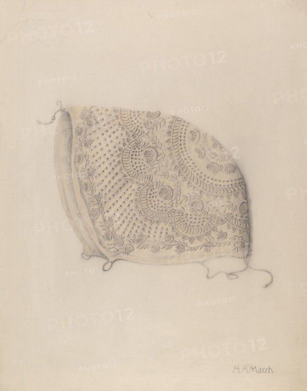 Baby's Cap, c. 1938. Creator: Herbert Marsh.