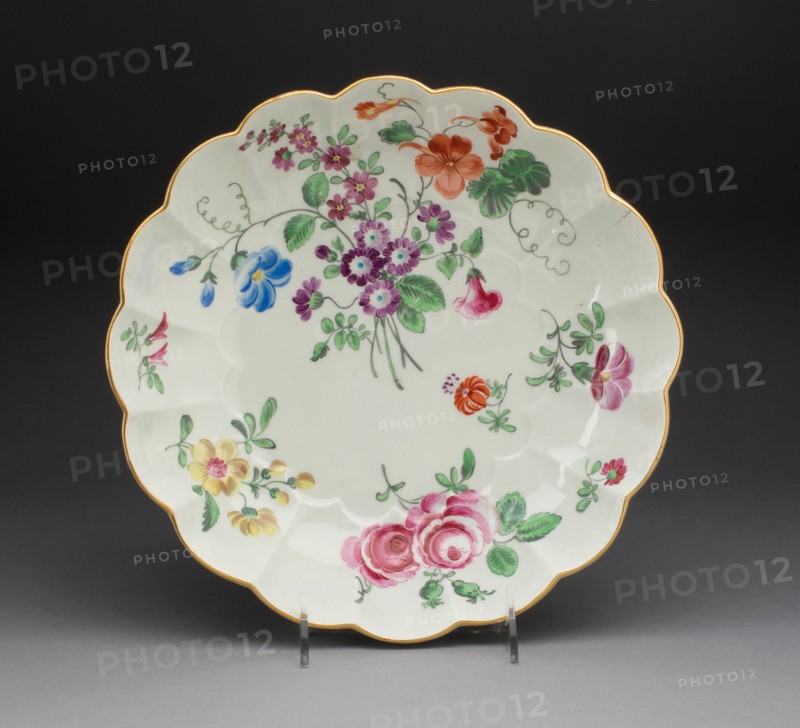 Junket Dish, Worcester, c. 1770. Creator: Royal Worcester.