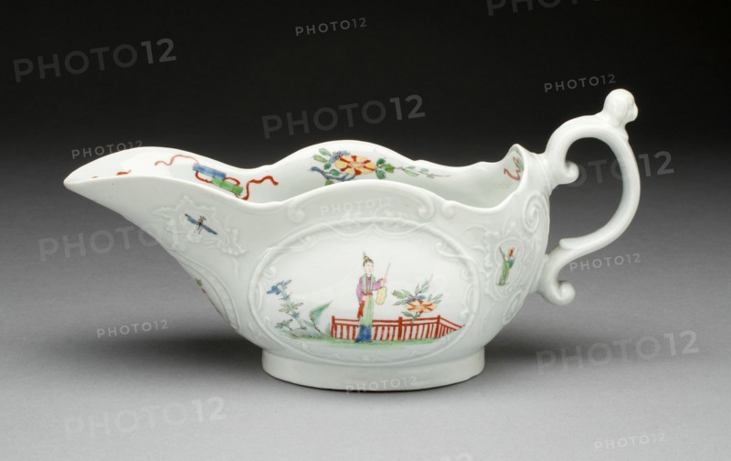 Sauceboat, Worcester, c. 1755. Creator: Royal Worcester.
