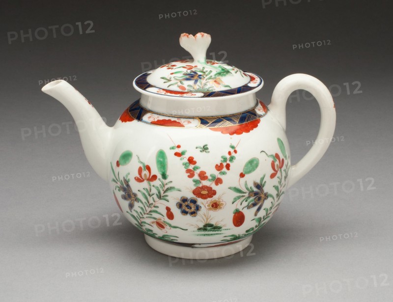 Teapot, Worcester, c. 1770. Creator: Royal Worcester.