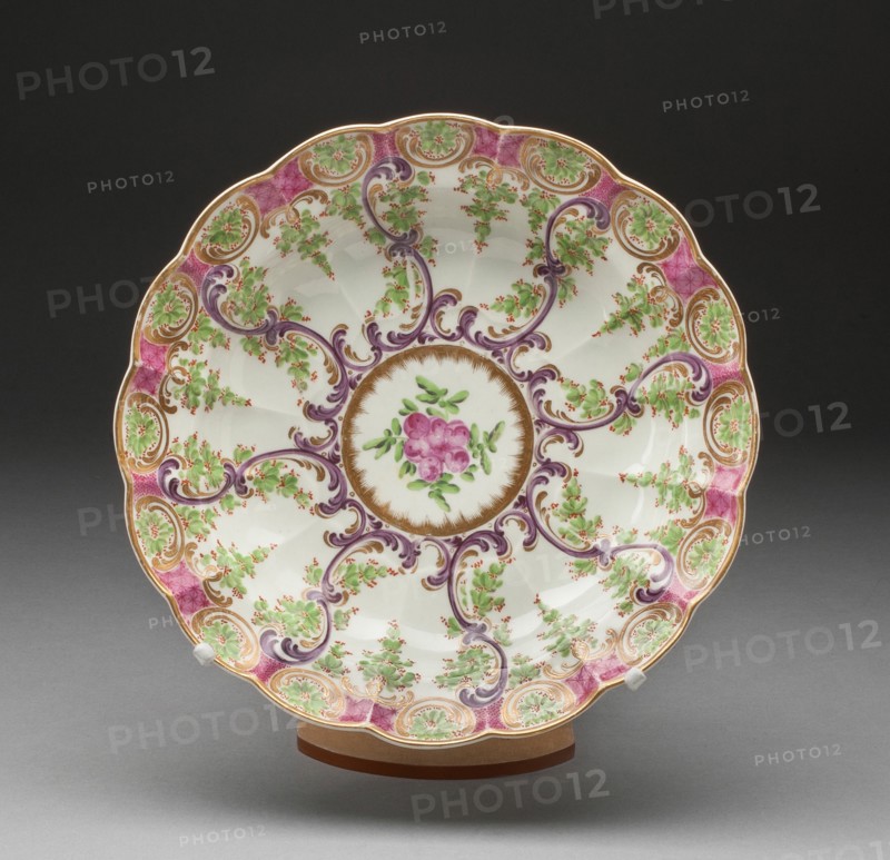 Dish, Worcester, c. 1775. Creator: Royal Worcester.