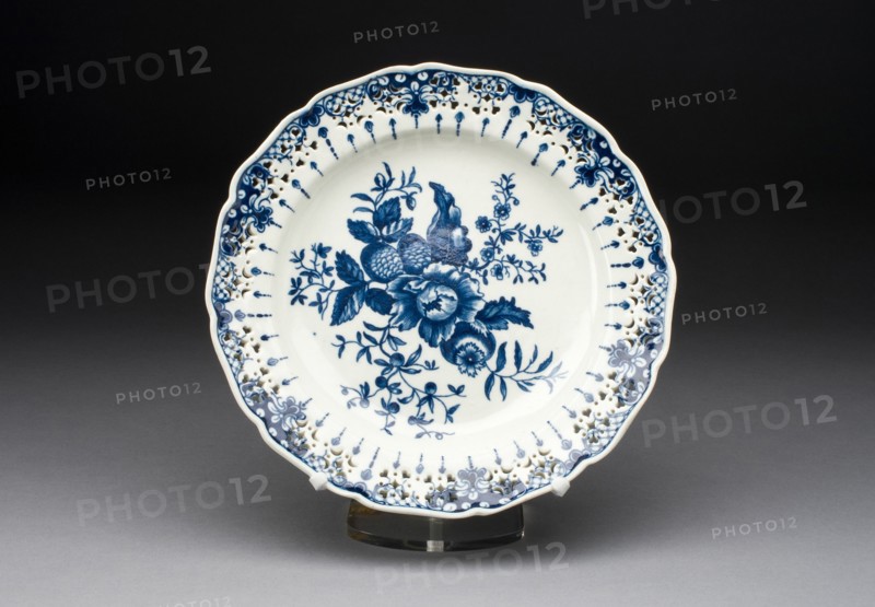 Plate, Worcester, c. 1770/75. Creator: Royal Worcester.
