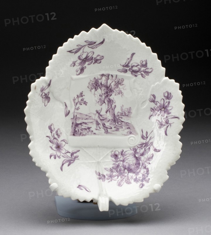 Dish, Worcester, c. 1760. Creator: Royal Worcester.