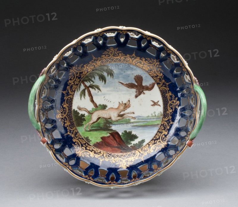 Basket, Worcester, c. 1768. Creator: Royal Worcester.