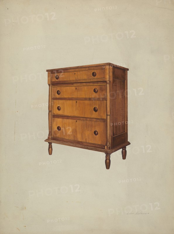 Chest of Drawers, 1935/1942. Creator: Arthur Matthews.